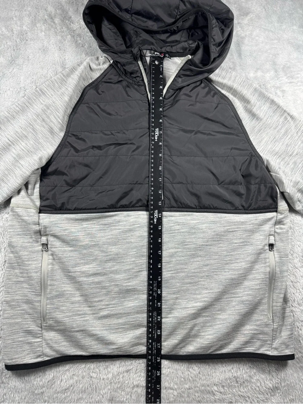 RLX Ralph Lauren Hybrid Wool Quarter Zip Hoodie Large